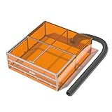 IKIER E3 Laser Enclosure für iKier K70/K40 MAX/X70/A70 MAX, Vollständig Geschlossenes Schutzgehäuse mit 360° Sicht, Rauchabzug, Lüfter & Metall-Acryl-Rahmen, Schutzabdeckung für Lasergravierer