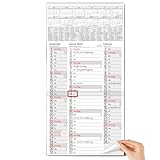 TOBJA 3 Monatskalender 2025 Wandkalender mit Schieber - 'Nebeneinanderliegende Monate' Kalender 2025 Wandkalender | Platz für Termine, Geburtstage & Urlaube | Großformat 30x59 cm (gefalzt!)