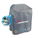 Landmann Grillabdeckung | PVC Grillzubehör - Wetterfest | Abdeckhaube für Grills | Grillhaube, Abdeckplane für Outdoor | Wetterschutzhaube für Grill - reißfest | 120x60x100 cm