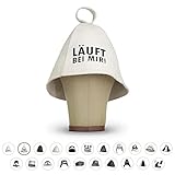 LoWell® Saunahut - Filzhut für Damen und Herren inkl. Sauna-Ratgeber - Ideales Sauna Zubehör für ein einzigartiges Wellness Erlebnis - Läuft bei mir! - Saunamütze Saunakappe