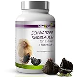 Vita2You Schwarzer Knoblauch Extrakt 15:1-180 Kapseln je 750mg - fermentiert mit 15% Polyphenole - Hochdosiert - Premium Qualität - Made in Germany