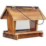 dobar ® Vogelhaus Llama hängend, geflammt | Futterstation für Wildvögel | Wildvogelfutterplatz | 26 x 15 x 21 cm