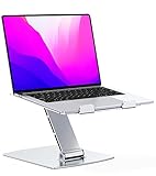 Glangeh Laptop Ständer Höhenverstellbar, Ergonomischer, Tragbarer Notebook Ständer für Schreibtisch, Faltbarer Monitorständer Laptop Stand aus Aluminium, Kompatibel mit MacBook Air Pro (10–16 Zoll)