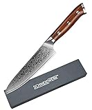 SCHNEIDWERK Allzweck-Messer Damastmesser, Küchenmesser 13...