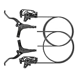 Hydraulische Scheibenbremsen | Heckhydraulische Scheibenbremse Vordere 85 cm und hintere 145 Mountainbike Hydraulikscheibenbremsen hydraulische Fahrradbremsen aus exzellenten Materialien, unsere