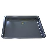 Emaillierte Auffangschale/Tiefbackblech 425 x 360 x 43 mm passend für Backofen Electrolux, AEG, IKEA und Juno 387028820, 3870288200