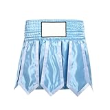 ZYMIADOU Schnell trocknende Kampfsport-Shorts, flexibler Bund, bequemer Stoff, kurze Hose für Boxen, Sparring, Time-Boxen, Sport-Shorts, hellblau, S