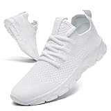 GHFKKB Schuhe Damen Weiss Sneaker Sportschuhe Laufschuhe Tennisschuhe Turnschuhe Freizeitschuhe Straßenlaufschuhe Weiß 40