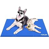Yerloa Kühlmatte für Hunde,kühlmatte Hund und Katze mit Ungiftiges Gel(90 * 50cm),Kühlmatte für Hund Eismatte Selbstkühlende Kissen, Kaltgelpad für Hunde für Kisten, Hundehütten und Betten