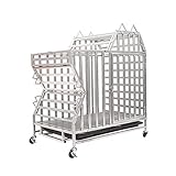 TOMYEUS Hundekäfig Hundebox Hundekäfig Voll Square Tube Hunderahmen Haustier Hund Käfig Indoor Pet Cage Cartoon-Hund-Form Hundetransportkäfig Tiertransportbox (Size : L)