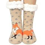 Kuschelsocken Damen 39-42, Thermosocken Hüttensocken Wintersocken für Damen Haussocken Warme Flauschige Socken Bettsocken Damen Stoppersocken Antirutschsocken Mädchen