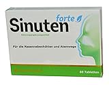 Sinuten, 60 Tabletten, für Nebenhöhlen und Atemwege, bei Erkältung, schleimlöser, nebenhöhlen frei machen