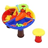 ERINGOGO 1 Satz Strandtisch für Kinder Beach Toys for Kids Kinder sandspielzeug Kinder Strandspielzeug Sandspieltisch Sand Graben Spielset Sandbad Spielen Sandkasten Baby Plastik