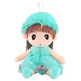 URFEDA Baby Mädchen Stoffpuppe mit Kleidung Haaren, Prinzessin Ragdoll Plüschtier Schöne Ragdoll Spielzeug Plüschtiere Babypuppe Prinzessin Schlafpartner Puppe Kuschelpuppe zum Spielen Geschenk