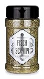Ankerkraut Fisch & Scampi, Gewürz für Fisch kaufen, mit Knoblauch und Zitrone, frisch, würzig, mit milder Schärfe, 150 g im Streuer