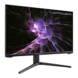 LC-POWER QHD Gaming Monitor 27 Zoll, Fast IPS-Panel, 2560x1440, 180Hz, 1ms, 99% sRGB Colour Gamut, Adaptive Sync, Höhenverstellbarer Standfuß, Pivot-Funktion, DisplayPort 1.4, HDMI 2.0, LC-M27-QHD-180