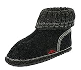 Beck Unisex Oetz Flache Hausschuhe, Schwarz, 44 EU