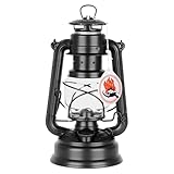 Feuerhand Sturmlaterne Baby Special 276 - Made in Germany seit 1893 - Petroleumlampe aus pulverbeschichtetem Stahl und bruchsicherem Glas - Matt-Schwarz