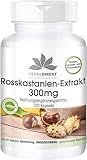 Rosskastanienextrakt Kapseln - 300mg pro Kapsel - hochdosiert - vegan - 120 Kapseln - mit 20% Aescin | HERBADIREKT by Warnke Vitalstoffe