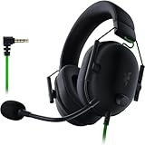 Razer BlackShark V2 X Gaming-Headset: 7.1 Surround Sound – 50 mm Treiber – Memory-Schaumstoff-Kissen – für PC, PS4, PS5, Switch, Xbox One, Xbox Series X|S, Mobile – 3,5 mm Klinkenstecker – Schwarz