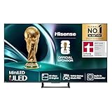 Hisense 55U7Q Fernseher 55 Zoll, 4K Mini LED ULED, Smart TV, Hi-View AI Engine, 144Hz Game Mode Pro, FreeSync Premium, Built in Subwoofer, Dolby Vision IQ Atmos, Airplay, Sprachsteuerung[2025]