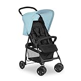hauck Buggy Sport, Blue - Federleichter Reisebuggy 5,9 kg - mit Liegefunktion für Kinder ab Geburt bis 15 kg - Klein Zusammenklappbar, Großer Einkaufskorb bis 3 kg