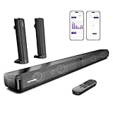 ULTIMEA 2.2 Soundbar für TV Geräte, Teilbare 2-in-1 Soundbar für Fernseher, TV-Lautsprecher mit Mehreren über APP einstellbaren EQ-Modi, Bluetooth 5.3, ARC/Optisch/Aux, Apollo S40 Pro, 2025 Version