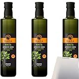 usy Bundle für Gaea Natives Olivenöl extra aus Kreta 3er Pack (3x500ml Flasche) + usy Block