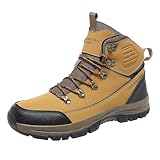 Trekkingschuhe Herren Mit Fußgewölbeunterstützung Sportschuhe Winter Winterstiefel rutschfeste Wanderschuhe Leicht Sportlich Laufschuhe Warm Gefüttert Turnschuhe Bequem Outdoor Schuhe