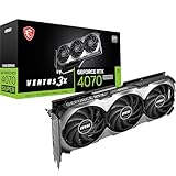 MSI GeForce RTX 4070 SUPER 12G Ventus 3X OC Grafikkarte, NVIDIA RTX 4070 SUPER, 12 GB GDDR6X Speicher, 21Gbps, PCIe 4.0, DLSS3.5