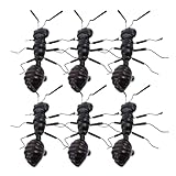 BESPORTBLE 6 Stück Teiliges Realistische Ameisenfiguren Detailreiche Garten Desktop deko Langlebige Ameisen Ornamente für Innen Außenbereich Einzigartiges Design für Terrasse und Wohnzimmer