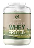 XXL Nutrition - Natural Whey Protein - Eiweiss Protein Pulver, Whey Konzentrat & Isolat - 100% Natürlich - Schokolade - 750 Gramm