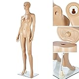 Melko Schaufensterpuppe | drehbare und bewegliche Puppe | Schaufensterfigur Schneiderpuppe lebensgroß Mannequin Kleiderpuppe Aufstellungsfiguren Manichino Modepuppe - Damen