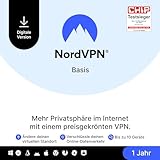 NordVPN Basis, 10 Geräte, 1 Jahr, Premium-VPN-Software,...