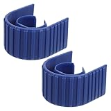 Gadpiparty Leiter-Endkappen aus Aluminiumlegierung, rutschfeste Leiter-Schutzabdeckungen für Verlängerung, blau, für Sicherheit und Haltbarkeit, 2 Stück