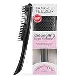 Tangle Teezer Große Ultimate Detangler Haarbürste – Nasses & Trockenes Haar – Entwirrungsbürste für Dickes, Lockiges & Langes Haar – Zweistufige Borsten Reduzieren Haarbruch & Knoten – Schwarz