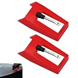 2 Stück Plattenspieler Nadel,Nadel Plattenspieler Diamant Ersatz für Schall,Tonabnehmer Stift Ersatzzubehör für Schallplattenspieler,für meiste Phonograph Vinyl