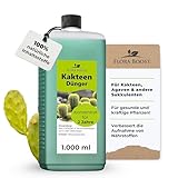 Konfitee Kakteen Dünger Flora Boost 1000ml I Für bis zu 200L Gießwasser I Für Kakteen & andere Sukkulenten Pflanzen I Flüssiger Blatt- & Wurzeldünger I 100% natürlicher Pflanzendünger