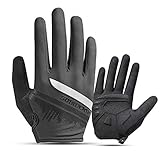 ROCKBROS Fahrradhandschuhe Touchscreen Handschuhe Frühling/Herbst Sporthandschuhe rutschfest Reflektierend Trainingshandschuhe Herren Damen S-XXL