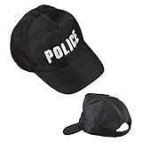 Widmann 03636 - Polizei Cap, Größenverstellbar, Police, Mütze, Mottoparty, Karneval