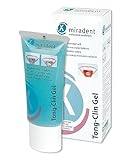miradent Tong-Clin Zungenreinigungsgel 50 ml | Gel zur sanften Beseitigung von Zungenbelägen und Mundgeruch | alkoholfrei | Pflegt mit Kamille, Salbei und Ringelblume