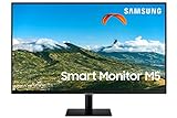 Samsung Smart Monitor M5 32 Zoll in Full-HD-Auflösung. Der erste All-in-One-Bildschirm für einfachen Zugriff auf Ihre Entertainment- und Arbeitsanwendungen.