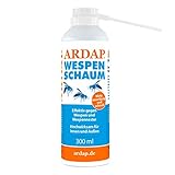 ARDAP Wespenschaum-Spray 300ml inkl. Sprührohr - Mit Sofort- & Langzeitwirkung zur Bekämpfung von Wespen, Wespennestern & weiteren Schädlingen