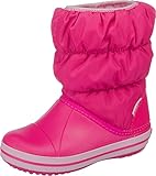 Crocs Winter Puff Boot Kids, Unisex - Kinder Schneestiefel, Pink (Candy Pink), 25/26 EU