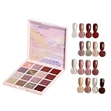 Gel-Nagellack-Palette,Gel-Nagellack-Palette, 16-Farben-Nagelcreme-Gel-Nagellack-Palette, Maniküre-Palette, winziger fester Nagel-Gel-Nagellack, Kleber für Frauen und Mädchen, Heimsalon