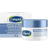 CETAPHIL Optimal Hydration Revitalisierende Nachtcreme, 48g, Spendet Gesichtshaut 24h Feuchtigkeit, Stärkt die Hautbarriere und reduziert Trockenheitsfältchen, Mit Glycerin, Hyaluronsäure & Jojobaöl