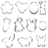 Ausstechformen Ostern, 11 Stück Ausstecher Ostern Set, Plätzchen Ausstecher Ostern, Ideales Ostergeschenk & Osterplätzchen für Backen
