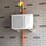 Klimagerät Heberolle mit 150 kg manueller Seilwinde und Montagehalterung, höhenverstellbar, einfache Montage für effiziente HVAC-Installation und Entfernung