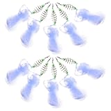 Beavorty 10 Stück Nachtfischernetz mit Leuchtperlen Elastisches Köderfischernetz aus Rostbeständigem Material Vielseitiges Wurfnetz für Karpfen und Outdoor Angeln