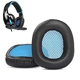 ACCOUTA Ohrpolster kompatibel mit Sades SA902/SA903/SA905 Headsets, Ersatz-Ohrpolster mit weicherem Proteinleder und Memory-Schaum